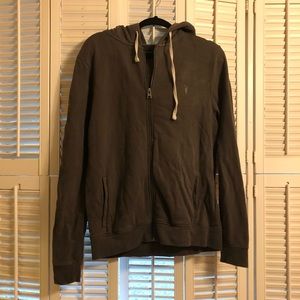 All Saints Zip Hoodie (Gray) M